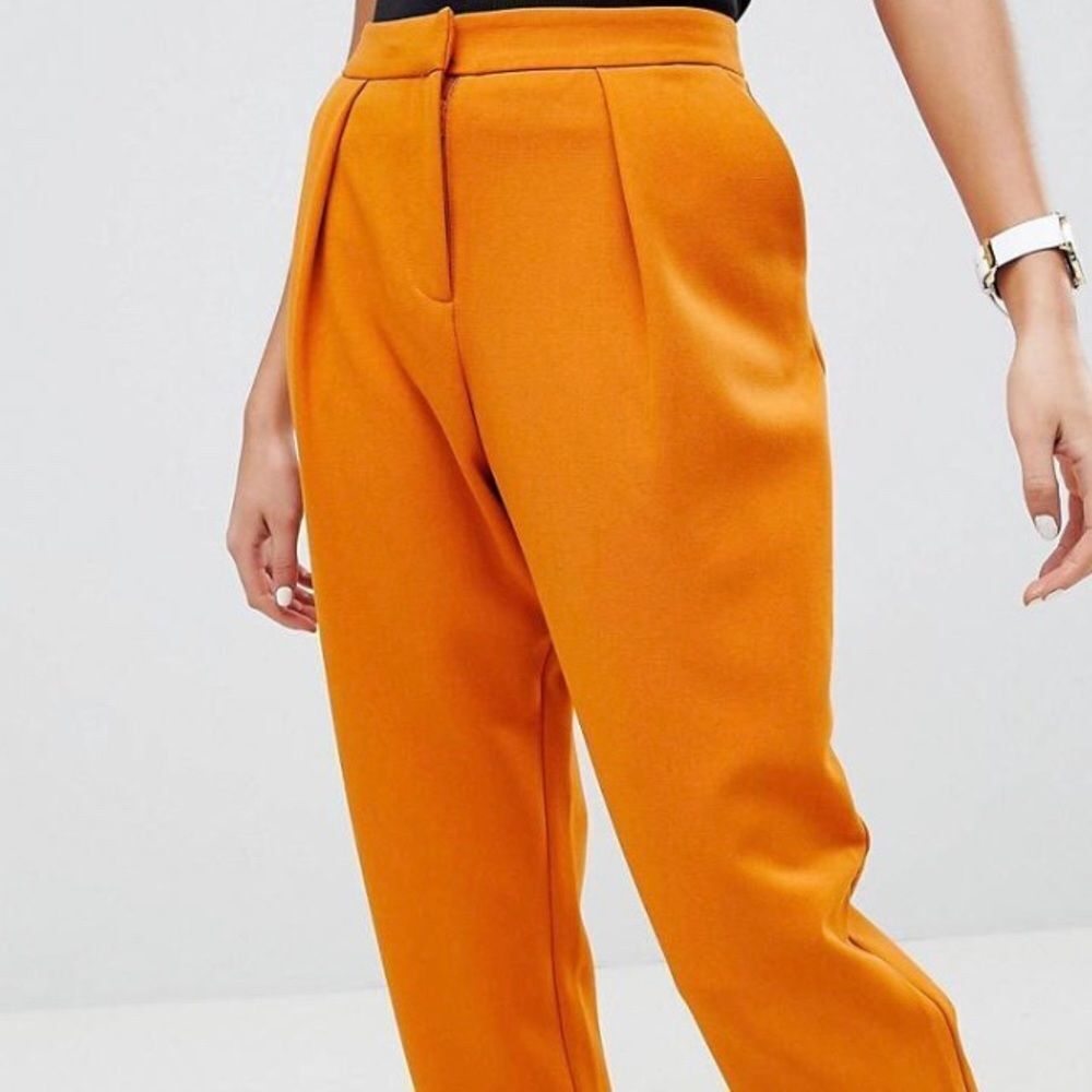 ASOS pumpkin spice cropped trousers‎